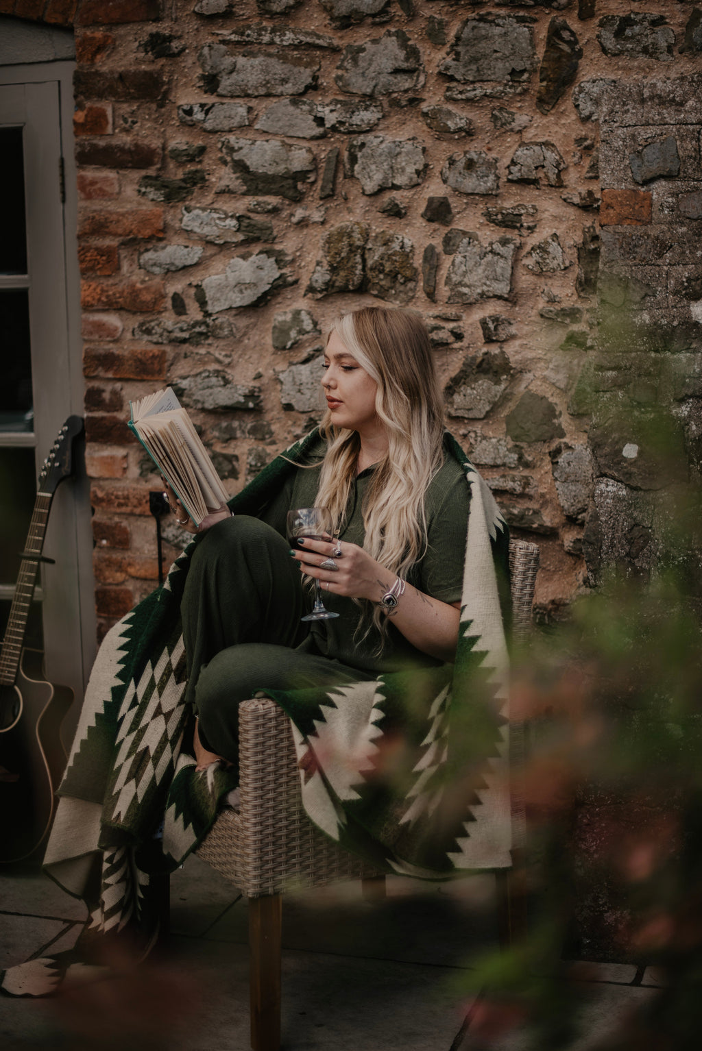 Tscahila Blanket - Forest Green