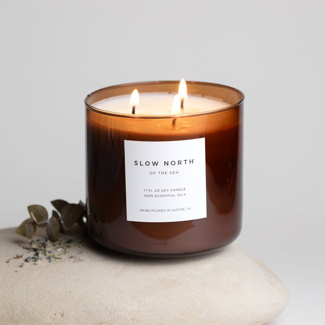 Of The Sea (Eucalyptus + Lavender + Peppermint) - Signature 3-Wick Candle